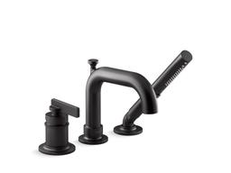 Kohler CastiaE by Studio McGee Deck-mount bath faucet with handshower - Vibrant Polished Nickel - image 4