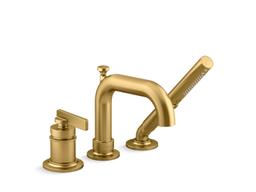 Kohler CastiaE by Studio McGee Deck-mount bath faucet with handshower - Vibrant Polished Nickel - image 3