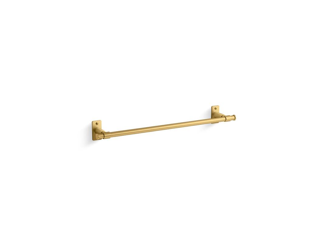 Kohler CastiaE by Studio McGee 18'' towel bar - Vibrant Brushed Moderne Brass by Kohler