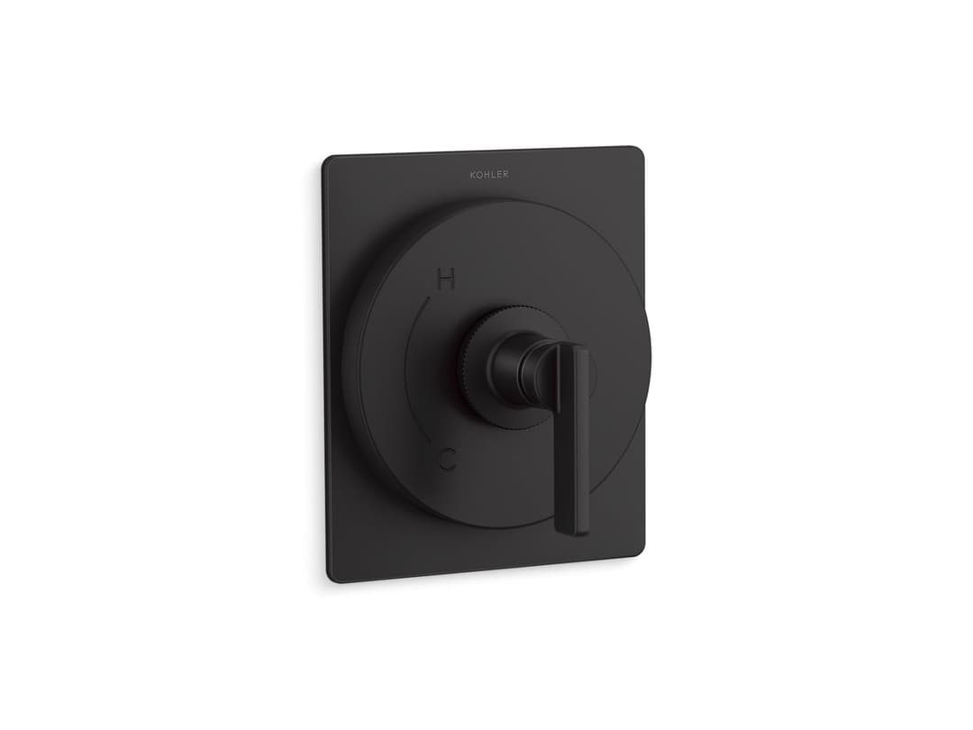 Kohler CastiaE by Studio McGee Rite-Temp valve trim - Matte Black by Kohler