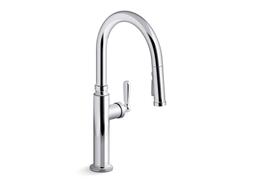 Kohler EdalynE by Studio McGee Pull-down kitchen sink faucet with three-function sprayhead - Vibrant Stainless - image 2