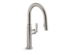 Kohler EdalynE by Studio McGee Pull-down kitchen sink faucet with three-function sprayhead - Vibrant Stainless - image 1