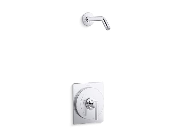 Kohler CastiaE by Studio McGee Rite-Temp shower trim kit, without showerhead - Polished Chrome