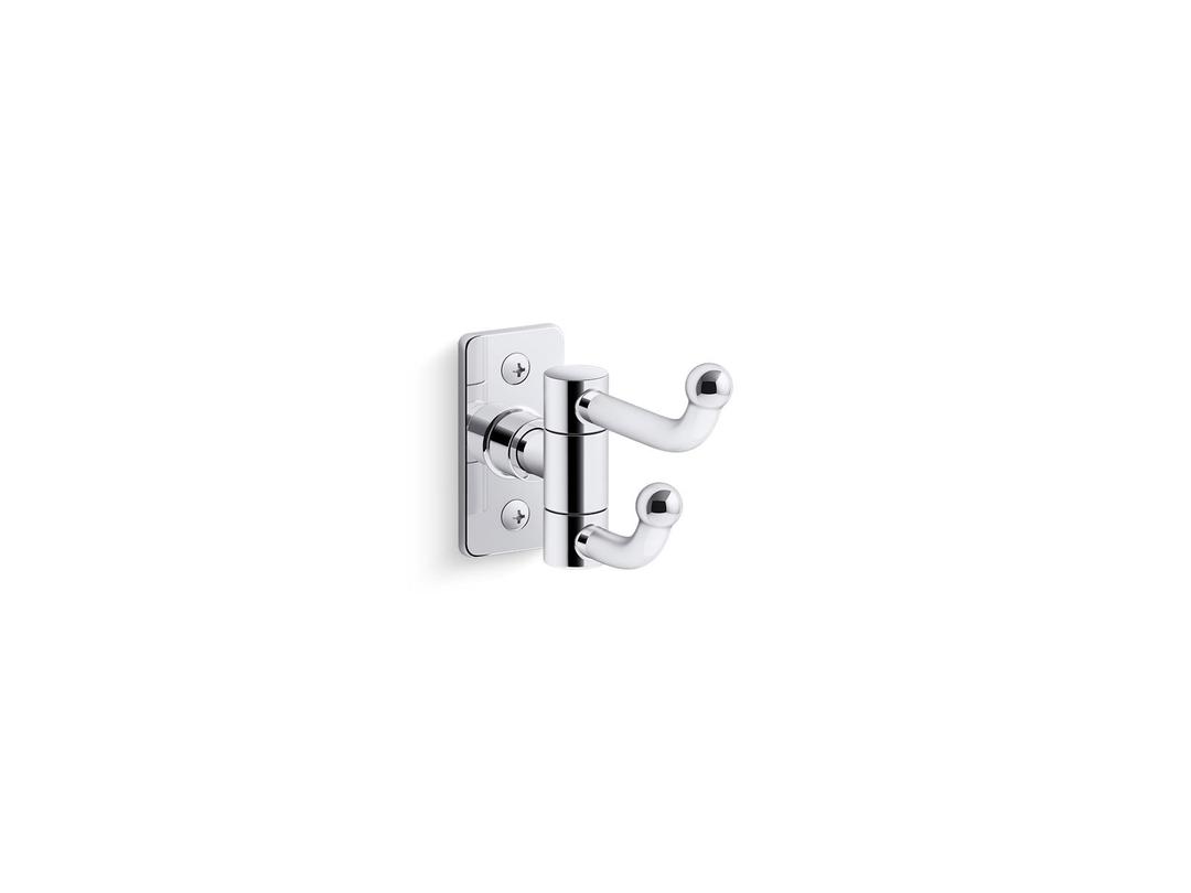 Kohler CastiaE by Studio McGee Double robe hook - Polished Chrome by Kohler