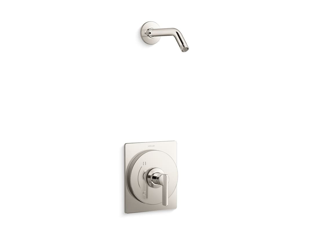 Kohler CastiaE by Studio McGee Rite-Temp shower trim kit, without showerhead - Vibrant Polished Nickel by Kohler