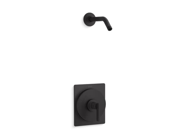 Kohler CastiaE by Studio McGee Rite-Temp shower trim kit, without showerhead - Matte Black