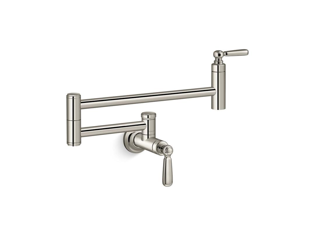 Kohler EdalynE by Studio McGee Wall-mount pot filler - Vibrant Polished Nickel by Kohler