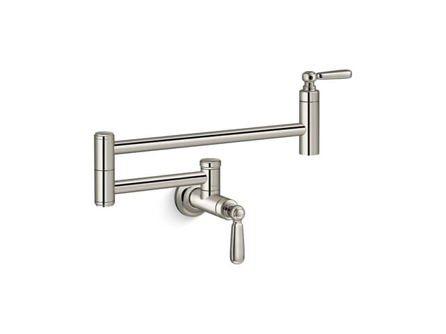 Kohler EdalynE by Studio McGee Wall-mount pot filler - Vibrant Polished Nickel