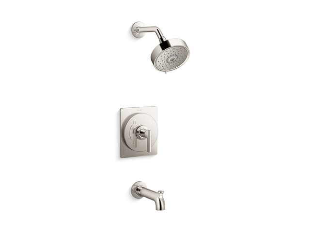 Kohler CastiaE by Studio McGee Rite-Temp bath and shower trim kit, 2.5 gpm - Vibrant Polished Nickel