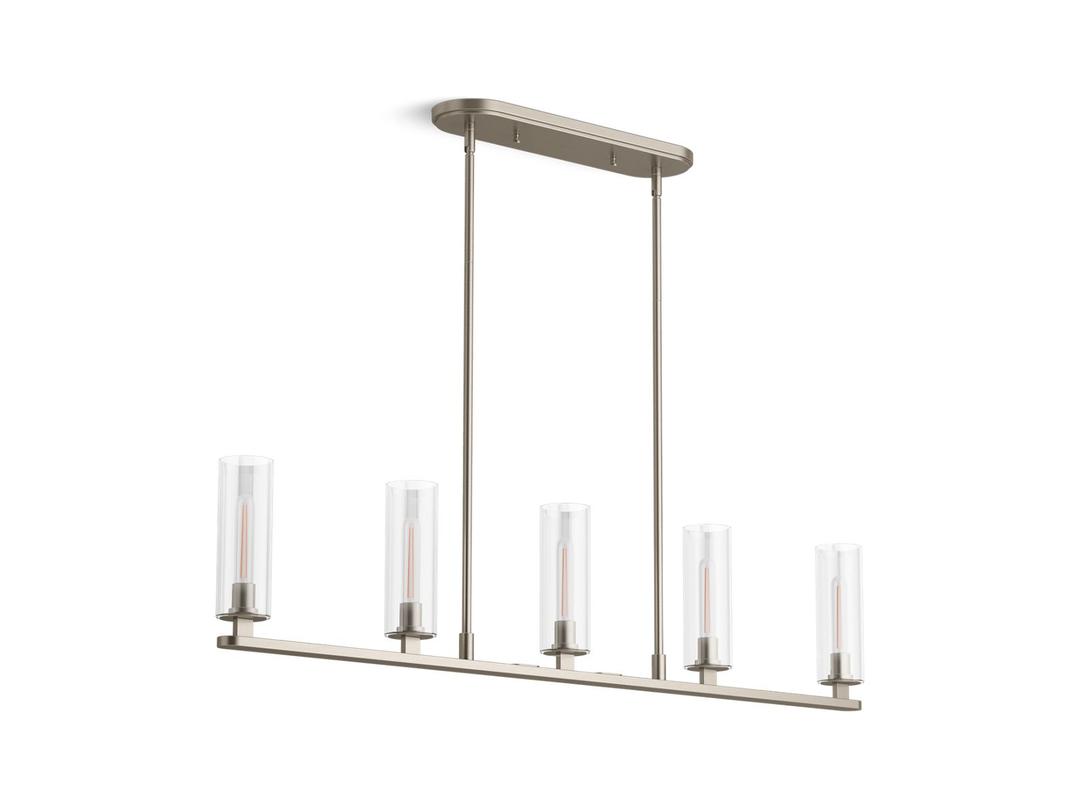 Kohler Crue 45'' linear chandelier - Brushed Nickel by Kohler