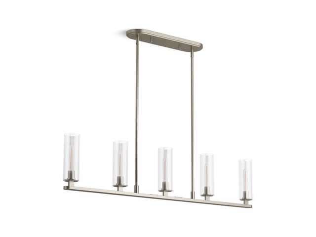 Kohler Crue 45'' linear chandelier - Brushed Nickel