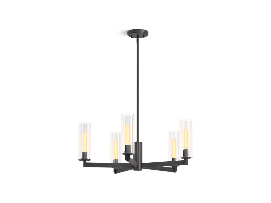 Kohler Crue 26'' chandelier - Matte Black by Kohler