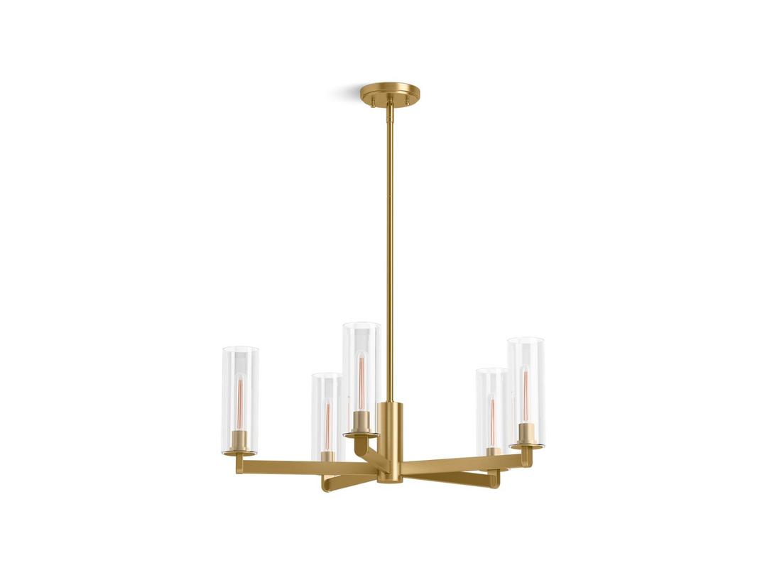 Kohler Crue 26'' chandelier - Brushed Moderne Brass by Kohler