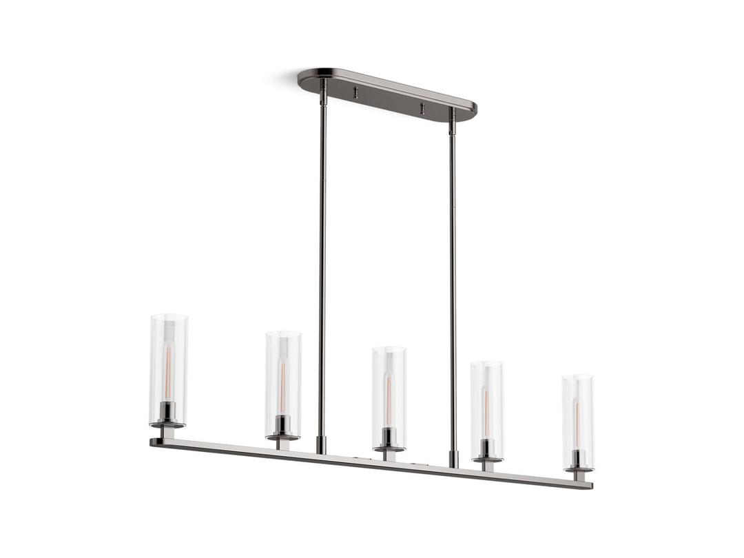 Kohler Crue 45'' linear chandelier - Titanium by Kohler