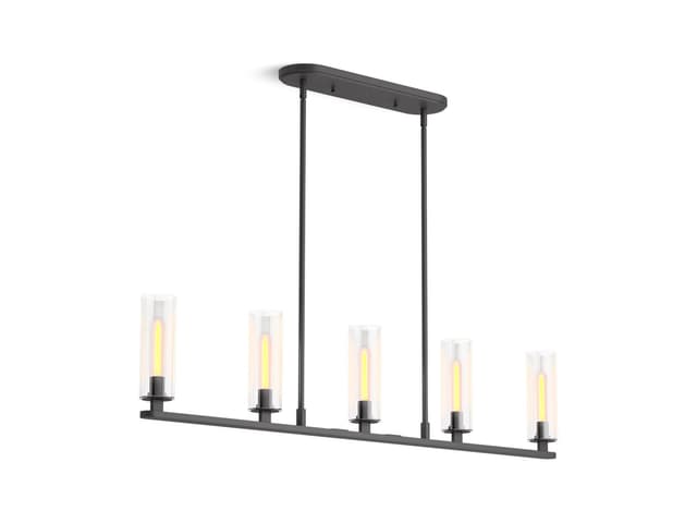 Kohler Crue 45'' linear chandelier - Matte Black