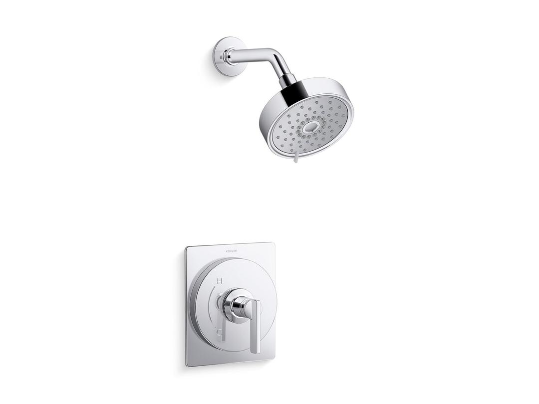 Kohler CastiaE by Studio McGee Rite-Temp shower trim kit, 1.75 gpm - Polished Chrome by Kohler