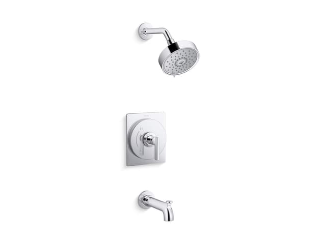 Kohler CastiaE by Studio McGee Rite-Temp bath and shower trim kit, 1.75 gpm - Polished Chrome
