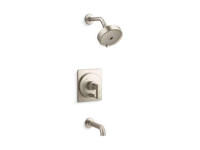 Kohler CastiaE by Studio McGee Rite-Temp bath and shower trim kit, 1.75 gpm - Vibrant Brushed Nickel
