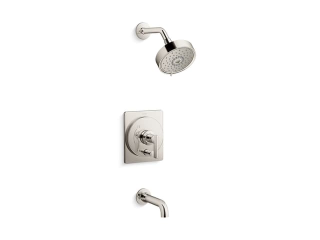 Kohler CastiaE by Studio McGee Rite-Temp bath and shower trim kit, 2.5 gpm - Vibrant Polished Nickel