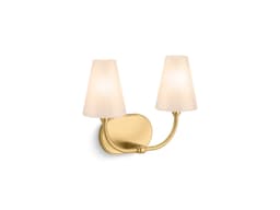 Kohler KernenE by Studio McGee Two-light sconce - Brushed Moderne Brass - image 2