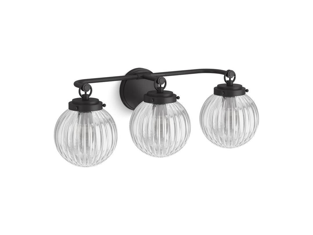 Kohler EmbraE by Studio McGee Three-light sconce - Matte Black by Kohler
