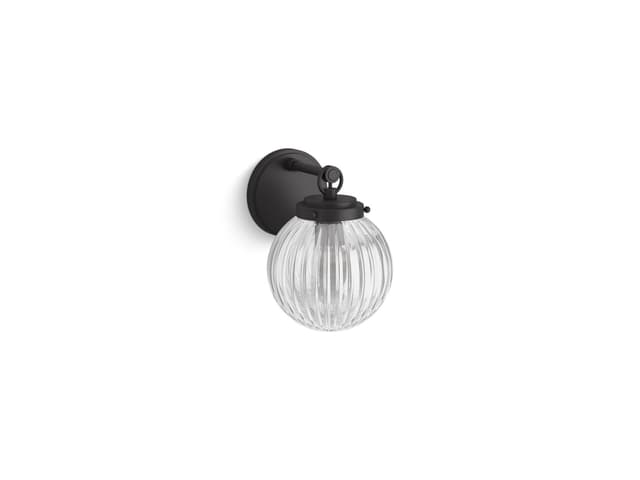 Kohler EmbraE by Studio McGee One-light sconce - Matte Black