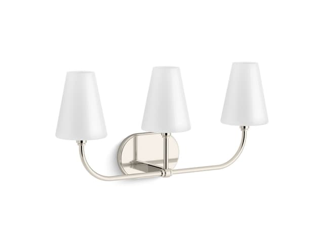 Kohler KernenE by Studio McGee Three-light sconce - Polished Nickel