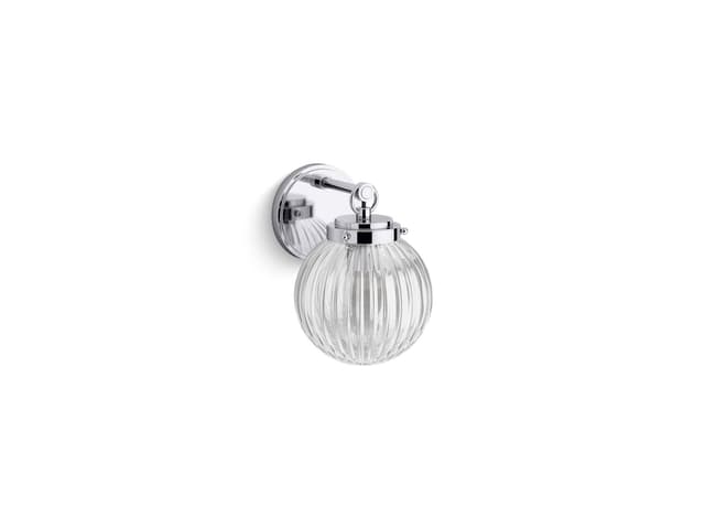Kohler EmbraE by Studio McGee One-light sconce - Polished Chrome