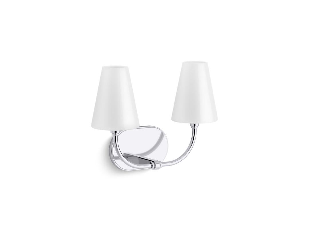 Kohler KernenE by Studio McGee Two-light sconce - Polished Chrome by Kohler