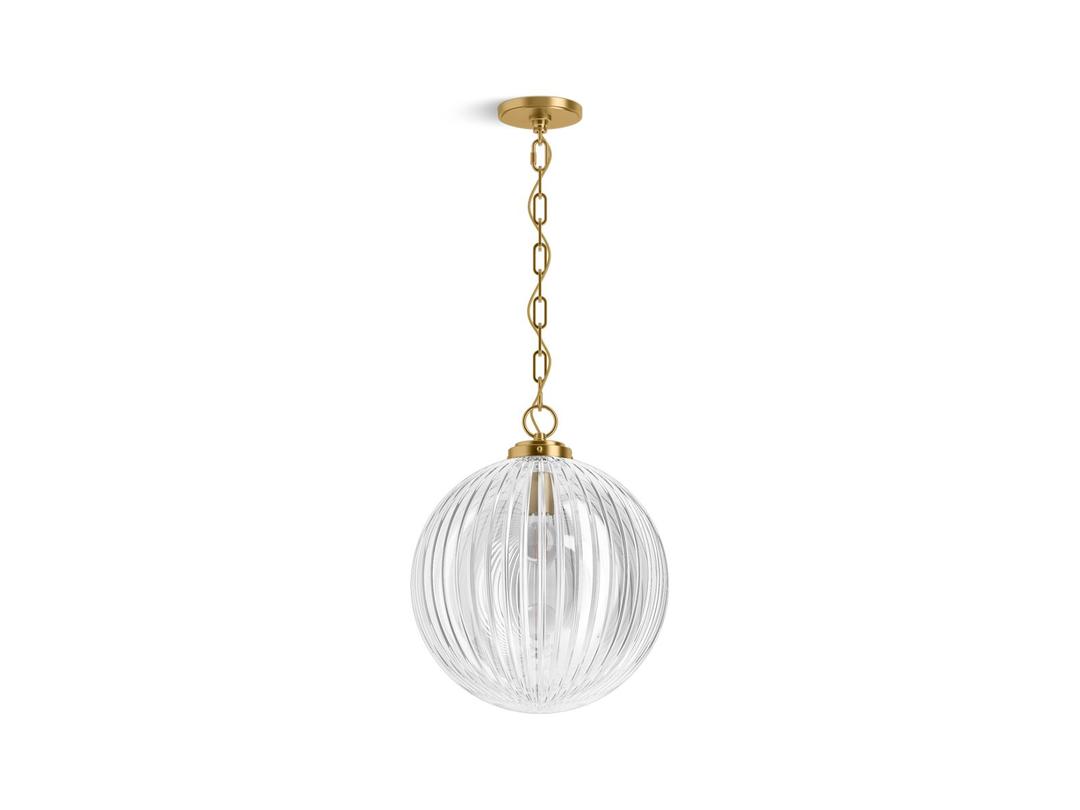 Kohler EmbraE by Studio McGee 14'' pendant - Brushed Moderne Brass by Kohler