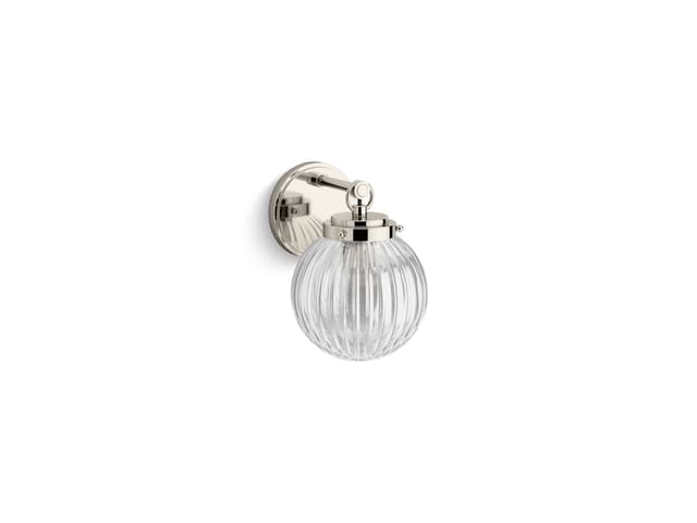 Kohler EmbraE by Studio McGee One-light sconce - Polished Nickel
