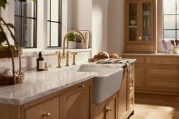 EdalynE by Studio McGee Two-hole bridge kitchen sink faucet with side sprayer - image 9