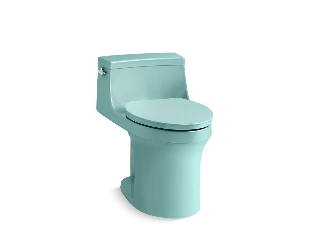 San Souci One-piece compact elongated toilet with concealed trapway, 1.28 gpf by Kohler