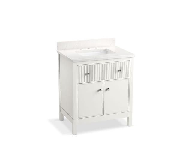MalinE by Studio McGee 30'' bathroom vanity cabinet with sink and quartz top
