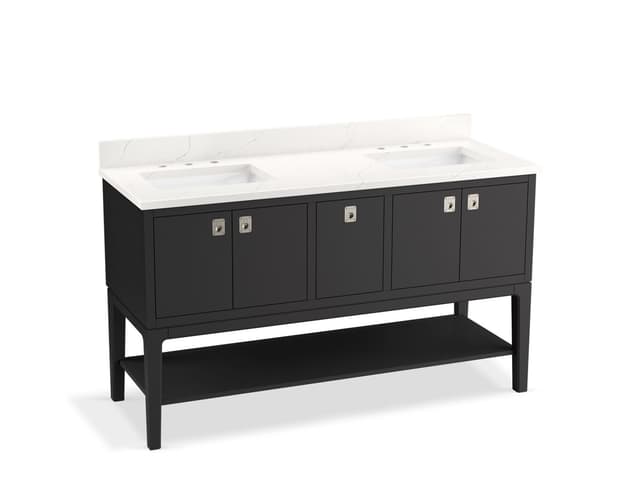 Kohler | Seagrove by Studio McGee | Vanity Combo With Countertop - Ferrous Grey