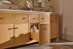 MalinE by Studio McGee 60'' bathroom vanity cabinet with sinks and quartz top - image 12