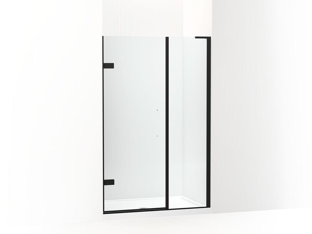 Kohler ComposedE 3/8'' pivot door glass and hardware, no handle - Matte Black by Kohler