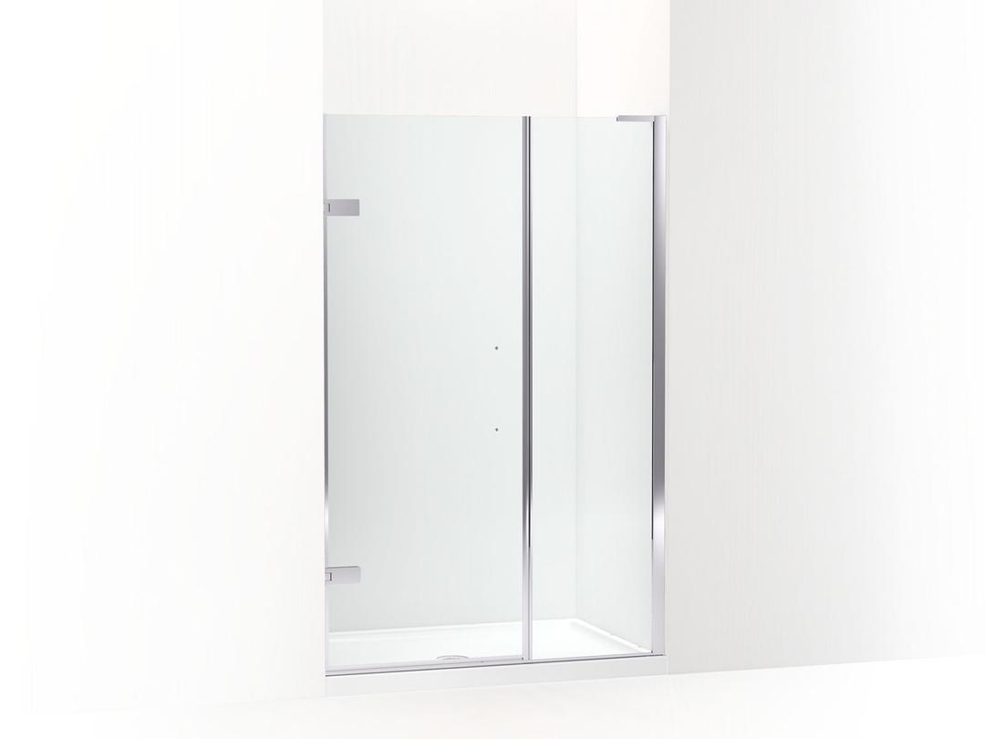 Kohler ComposedE 3/8'' pivot door glass and hardware, no handle - Bright Polished Silver by Kohler