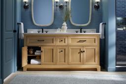 CharlemontE 72'' bathroom vanity cabinet with sinks and quartz top - image 28