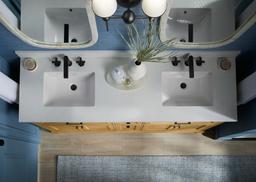 CharlemontE 72'' bathroom vanity cabinet with sinks and quartz top - image 27