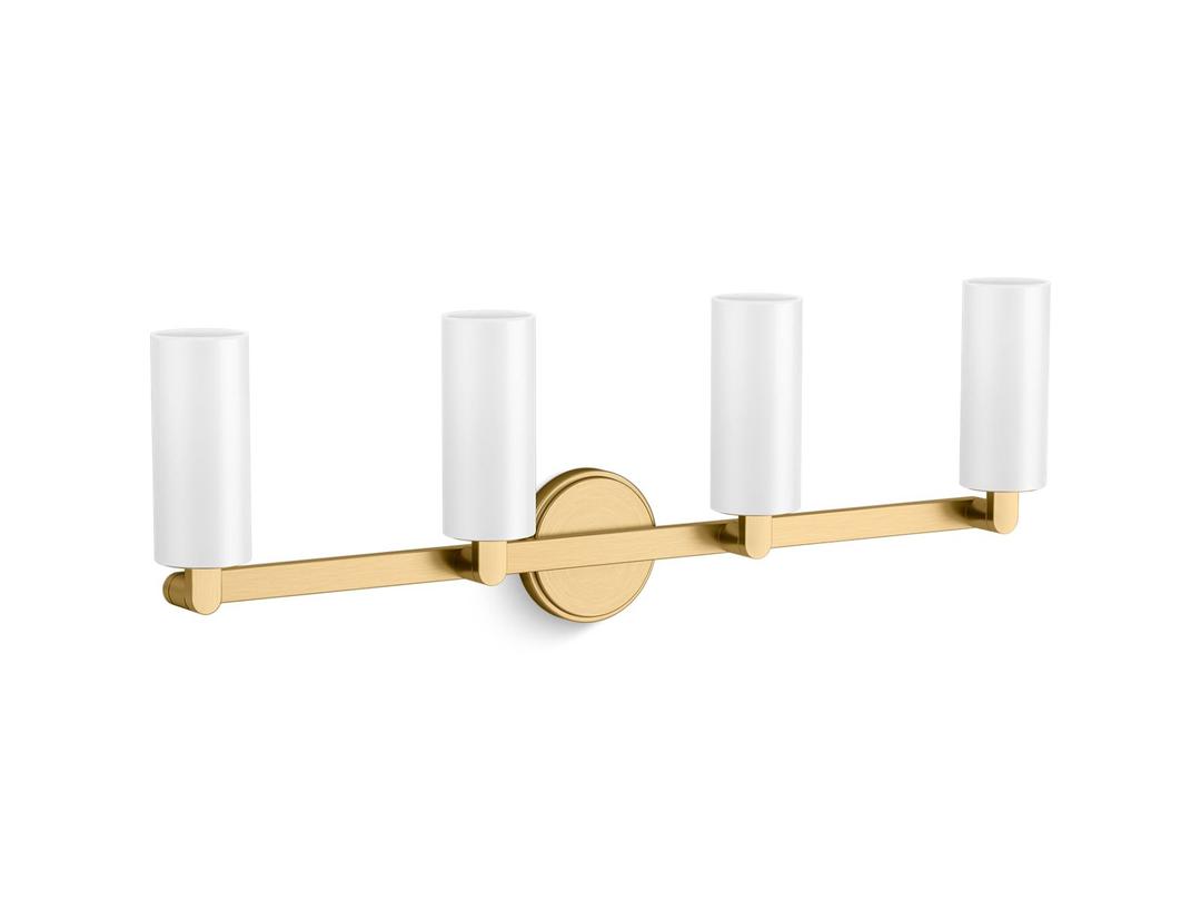 Kohler Crue Four-light sconce - Brushed Moderne Brass by Kohler