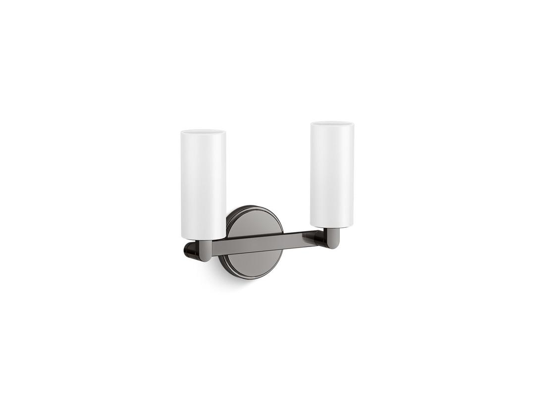 Kohler Crue Two-light sconce - Titanium by Kohler