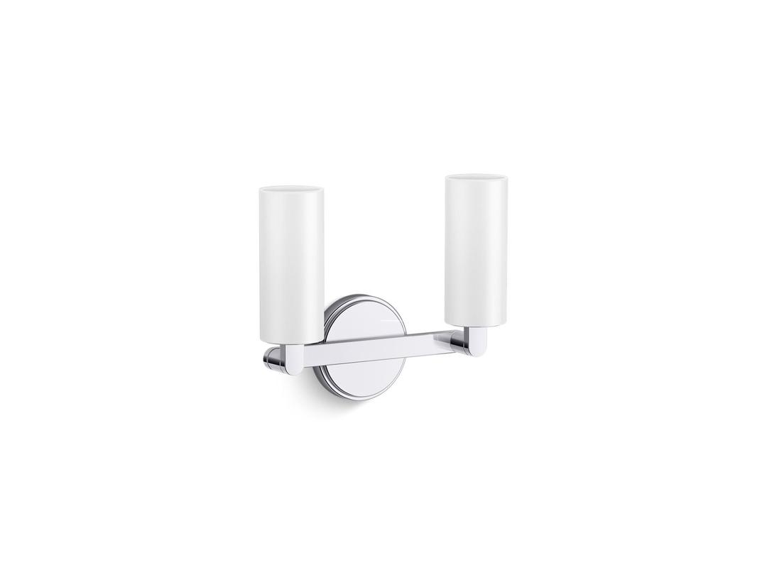 Kohler Crue Two-light sconce - Polished Chrome by Kohler