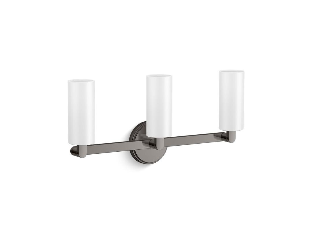 Kohler Crue Three-light sconce - Titanium by Kohler