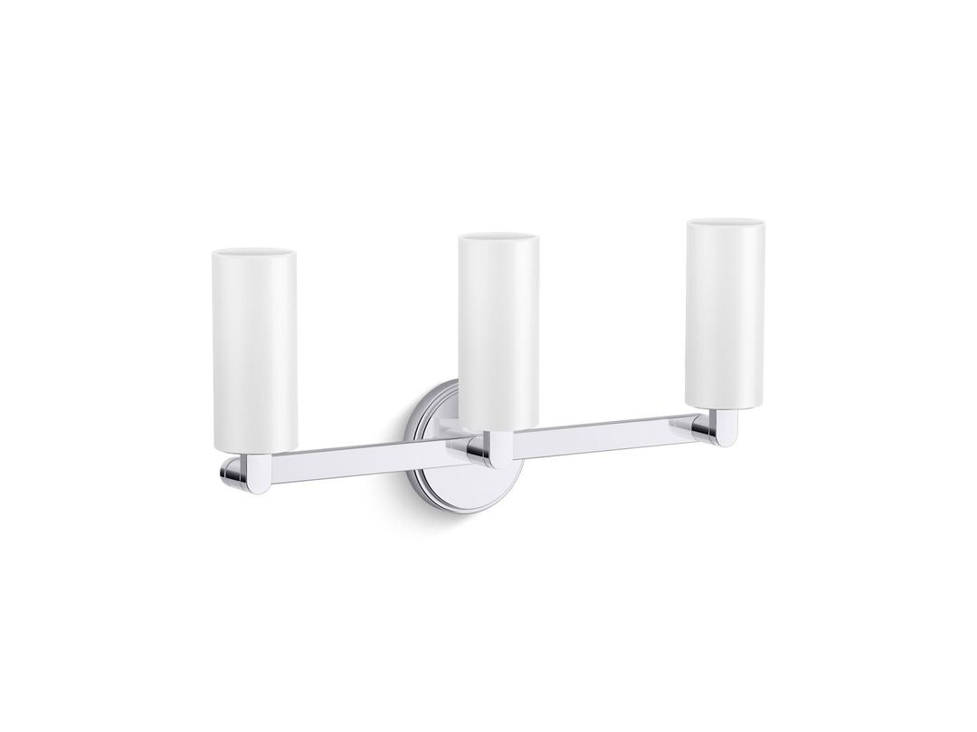 Kohler Crue Three-light sconce - Polished Chrome by Kohler