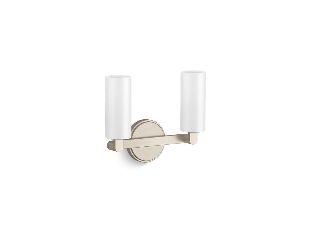 Kohler Crue Two-light sconce - Brushed Nickel by Kohler