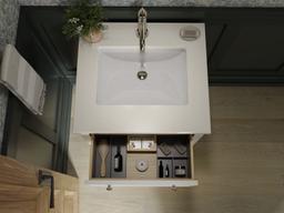 24'' bathroom vanity cabinet with sink and quartz top - image 19