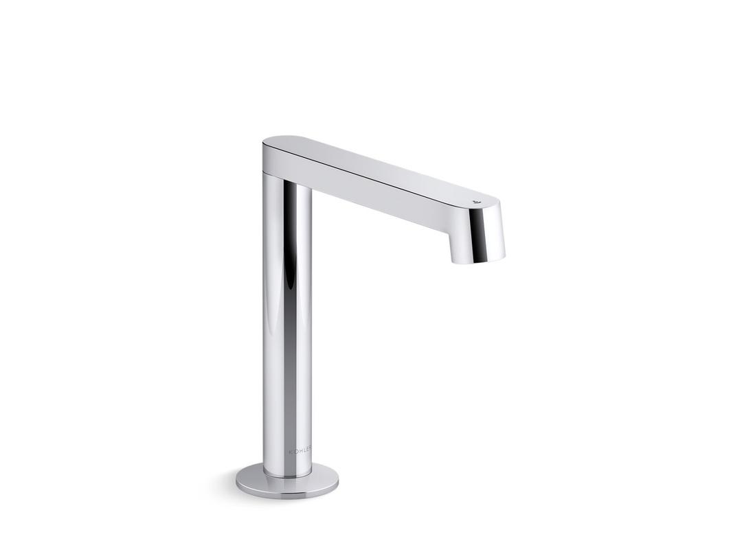 Kohler Components Touchless single-hole lavatory faucet with Kinesis sensor technology and temperature mixer, DC-powered, 0.5 gpm - Polished Chrome by Kohler