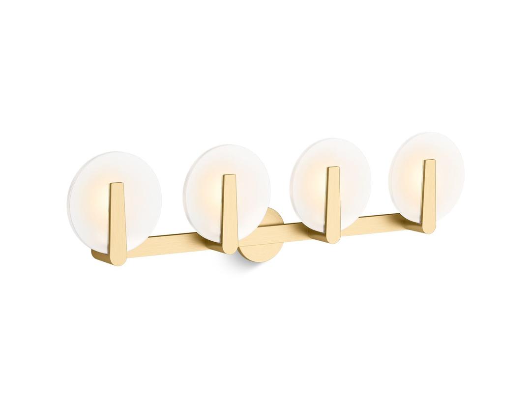 Kohler Hint Four-light sconce - Brushed Moderne Brass by Kohler