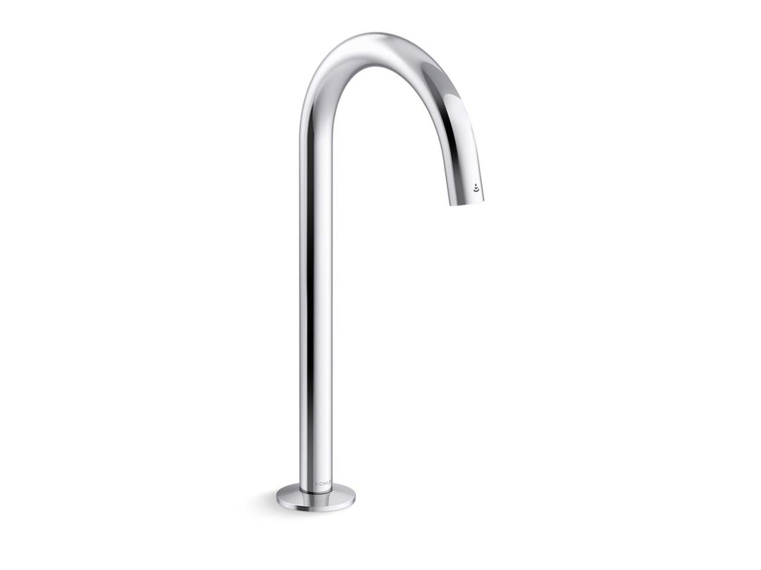 Kohler Components Touchless single-hole lavatory faucet with Kinesis sensor technology, Tube design, 0.35 gpm - Polished Chrome by Kohler